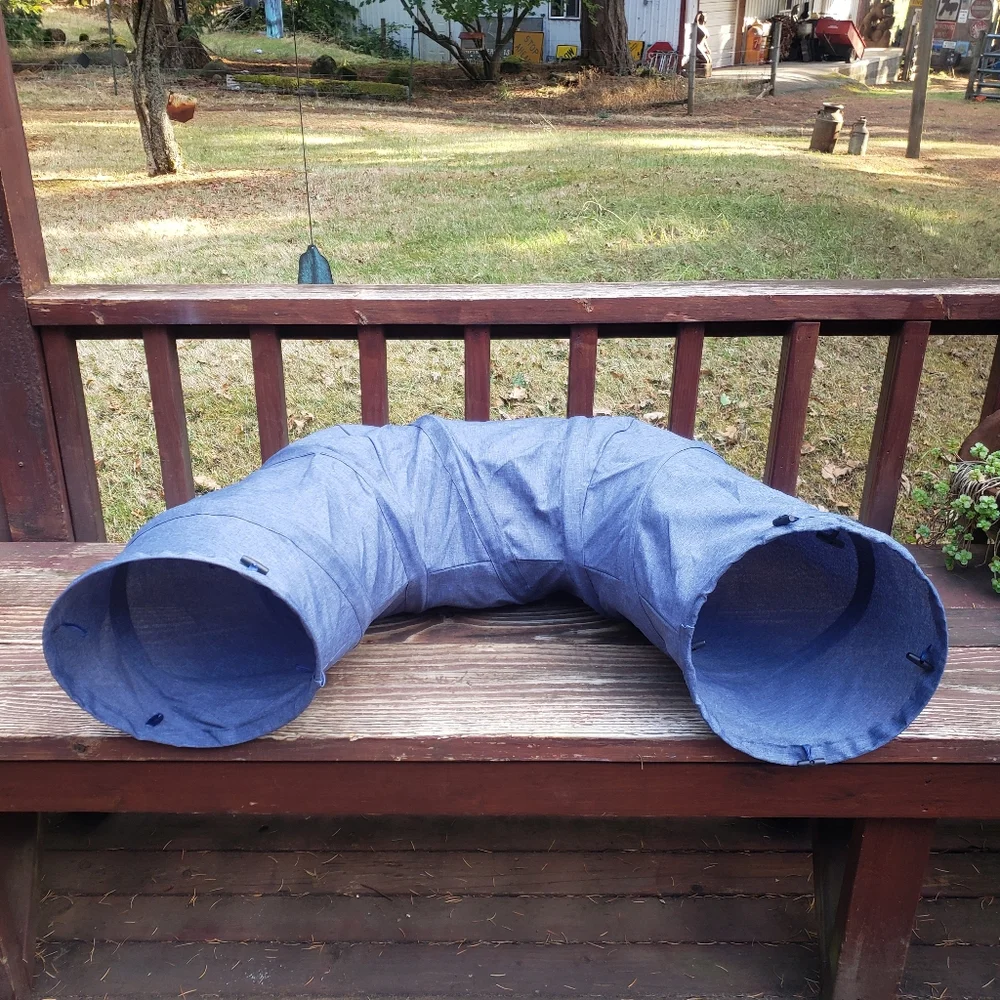 Catit Vesper Kitten or Cat Play Tunnel - Blue